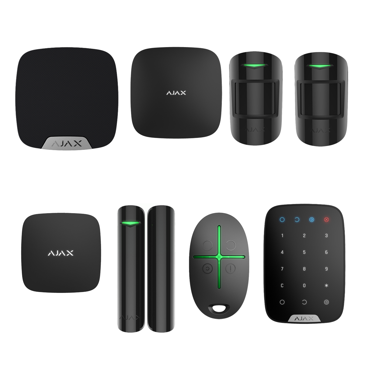 Kit AJAX - 3 zone confort Negru